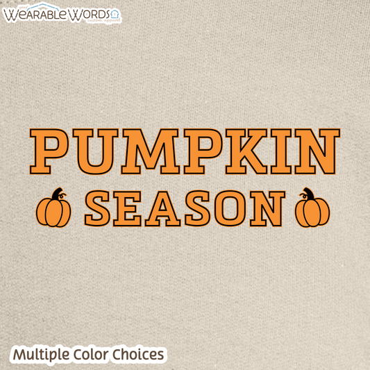Pumpkin Season Graphic Crewneck | Orange Black Girly Fall Autumn Print | Unisex Sweatshirt