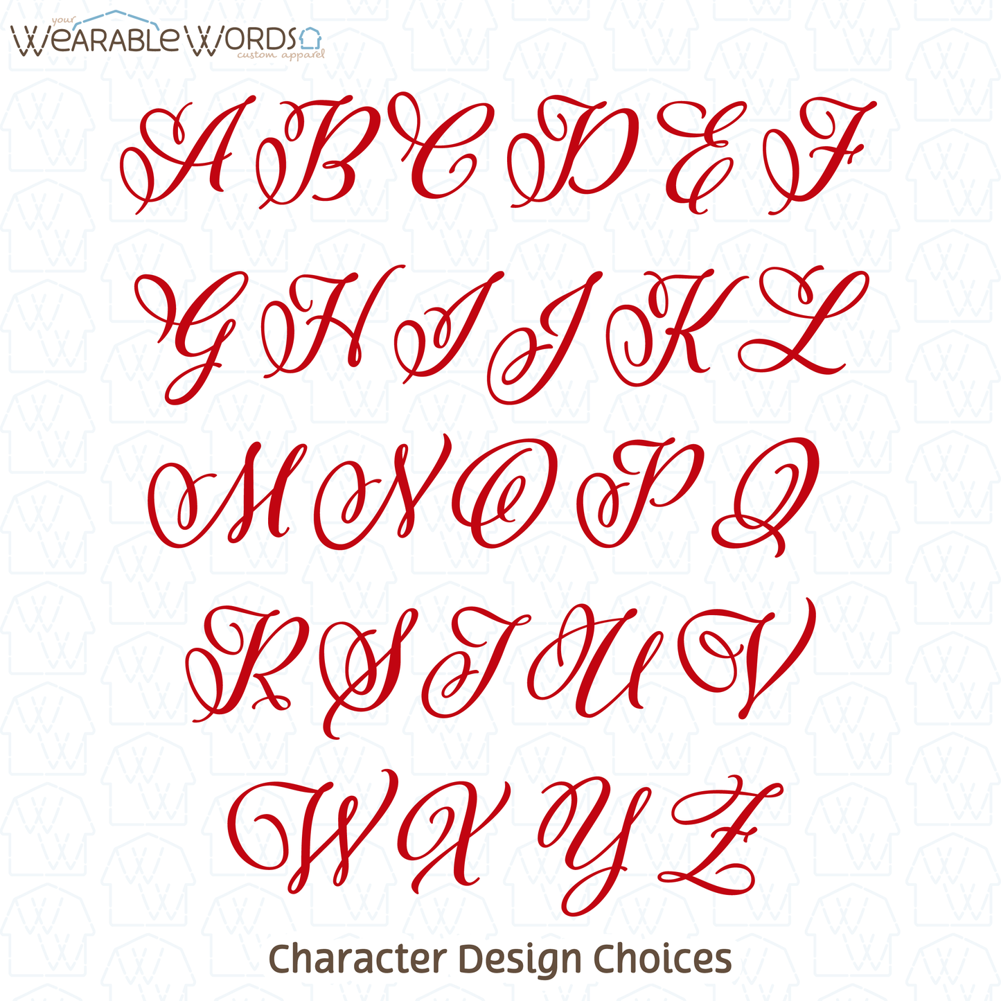 Custom Character Heart Design Door & Wreath Sash | Red and White Embroidery | Valentine's Day