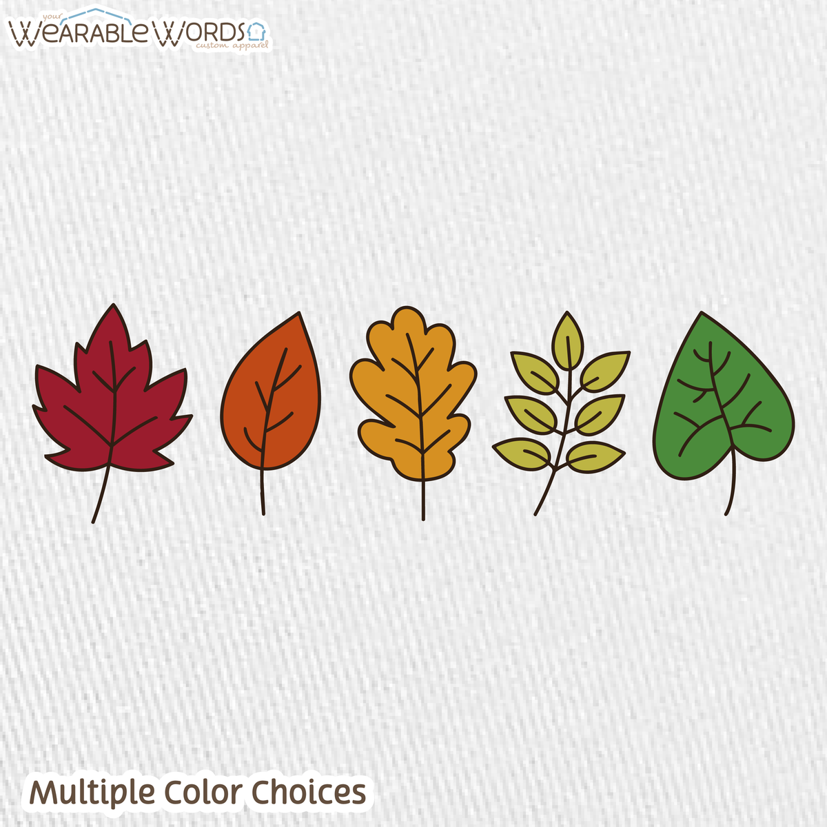 Fall Leaves Graphic Hat | Simple Colorful Autumn Changing Tree Leaf Print | Unisex Mesh Snapback